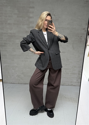 Gaby check blazer Antracit Neo Noir 